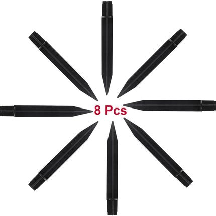 Biaungdo 8 Pcs Ground Spike, 8.25 Inch Black Reinforced Plastic Ground Spikes ABS Lights Replacement Stakes Yard Stakes for Solar Pathway Torch Garden Lights.