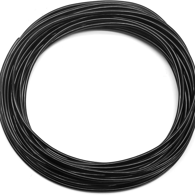 Biaungdo 1/8" OD Pneumatic Tubing Pipe, Black PU Air Brake Hose Line for Air Compressor Fitting, Water Fluid Transfer (10 Meter/32.8ft).