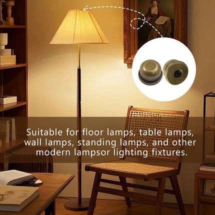 Biaungdo 2 Pack Metal Lamp Finial Cap Knob, Lamp Shade Screw Cap Top Lamps Decoration for Lamps Shade Holder, 1/4-27 Inch, Bronze.