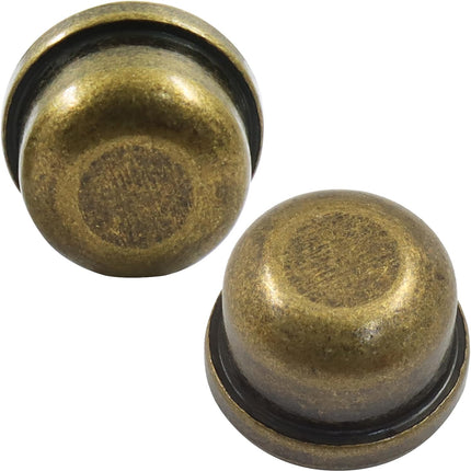 Biaungdo 2 Pack Metal Lamp Finial Cap Knob, Lamp Shade Screw Cap Top Lamps Decoration for Lamps Shade Holder, 1/4-27 Inch, Bronze.