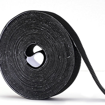 Stronger Adhesive Tape Hook Tape Self-Adhesive, Width 2cm, Length 600cm, Black, for Magnetic Screen Door Mesh Window Curtains.