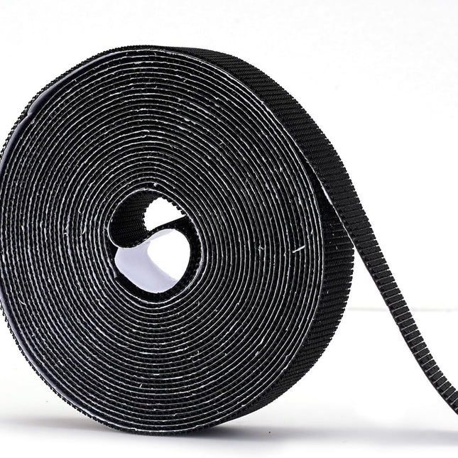 Stronger Adhesive Tape Hook Tape Self-Adhesive, Width 2cm, Length 600cm, Black, for Magnetic Screen Door Mesh Window Curtains.