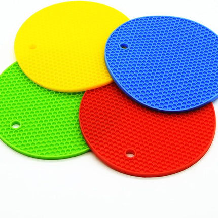Bangp Silicone Coasters(Set of 4), Trivet Mats,Multipurpose Thermally Insulated Containers, Non-Slip, Flexible, Durable Heat Proof Mats.