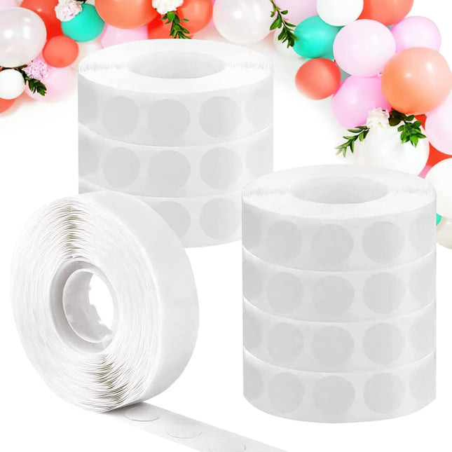 WISYOK 4000 Pcs Glue Points for Balloons, Removable Double-Sided Adhesive Points, Craft, Wedding Decoration Point Stickers.