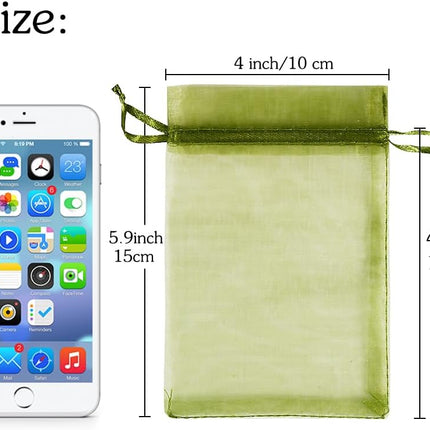 YQL 100Pcs 4"x6" Fruit Protection Bags,Fruit Netting Bags,Garden Netting Bags with Drawstring for Protecting Fruits and Vegetables.