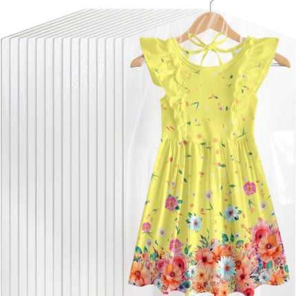 20Pcs Plastic Garment Bags for Children Clothes, 27.5 Inch Clear Dry Cleaning Bags Hanging Plastic Dust-proof Suit Garment Covers for Dry Cleaner, Home Storage, Travel.