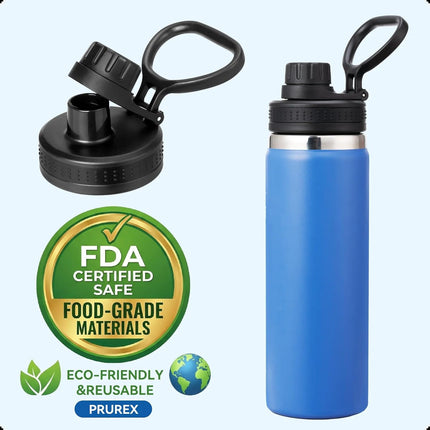 Replacement Spout Lid for Hydro Flask Wide Mouth Bottles (12/16/18/22/32/40/64oz) – 2.28" Leak-Proof Sports Cap Accessory, Secure Fit.