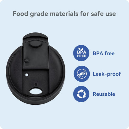 Flip Lid for Hydro Flask 12 16 18 20 32 40 64 oz Wide Mouth Bottle,Replacement Lid for Hydroflask,Thermoflask,Iron Flask and More 2.28" Wide Mouth Bottles.