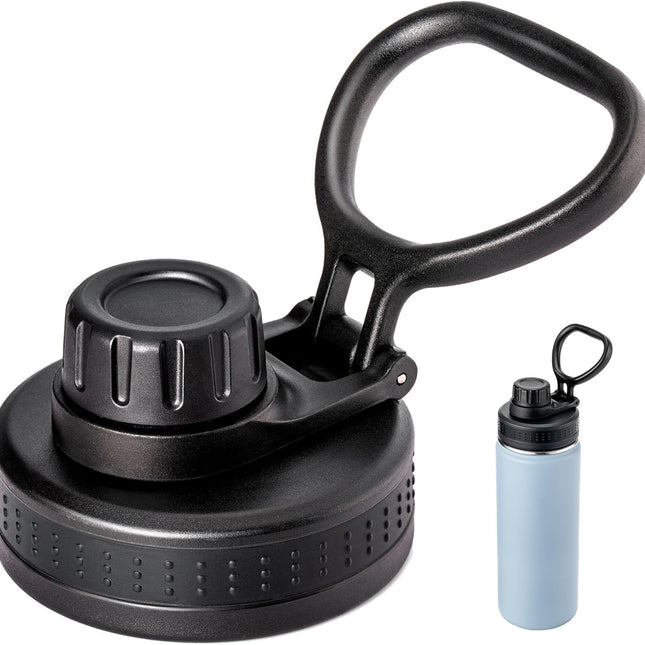 Spout Replacement Lid for Hydrapeak Wide Mouth14 26 32 40 50 Oz Bottles, Chug Lid with Ergonomic Handle, BPA - Free.