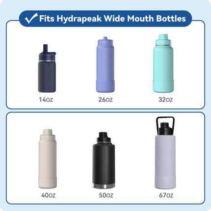 Spout Replacement Lid for Hydrapeak Wide Mouth14 26 32 40 50 Oz Bottles, Chug Lid with Ergonomic Handle, BPA - Free.