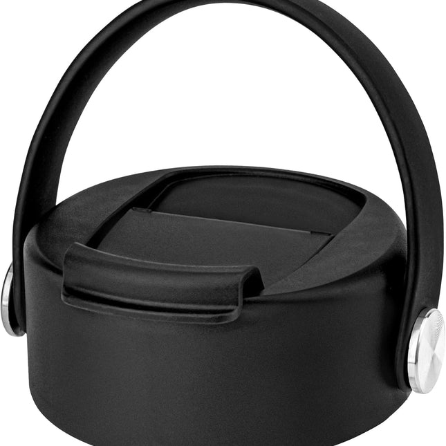 Flip Lids with Handle for Hydro Flask 12 16 20 32 40 64 oz Wide Mouth Bottles,Replacement Lids for 2.28" Wide Mouth Sport Bottles Water Bottle Accessories.