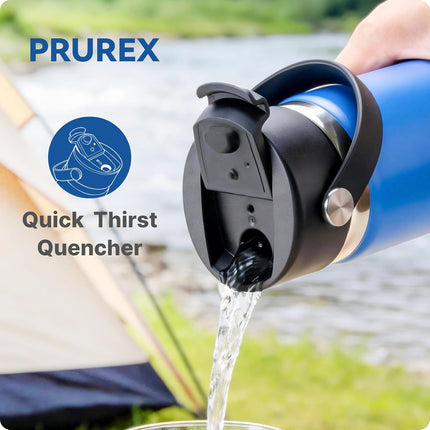 Flip Lids with Handle for Hydro Flask 12 16 20 32 40 64 oz Wide Mouth Bottles,Replacement Lids for 2.28" Wide Mouth Sport Bottles Water Bottle Accessories.