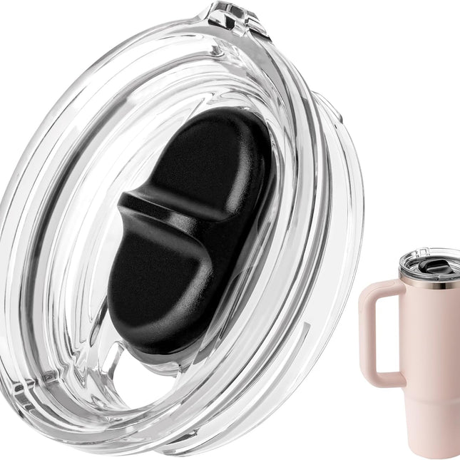 Replacement Lid for Stanley Quencher H2.0&1.0 30oz Tumblers，Leak-Proof Threaded Cover with Straw-Friendly Design, BPA-Free Transparent Lid Compatible with Stanley FlowState 30 oz (1 Pack).