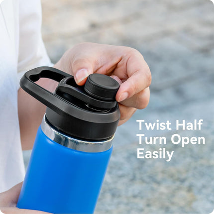 Wide Mouth Spout Lid for Hydro Flask 12-64 oz & More | Compatible Replacement Chug Lid for 2.28" Inner Diameter Bottles - Durable, BPA-Free & Leak-Proof（1 Pack）.