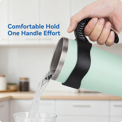 Activity Tumbler Handle for YETI Rambler 20 oz,Anti Slip Travel Mug Grip Cup Holder for Sumwill, Ozark Trail,Sic and More 20OZ Mugs, BPA FREE.