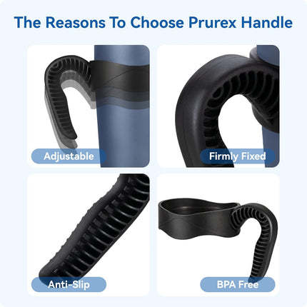 Activity Tumbler Handle for YETI Rambler 20 oz,Anti Slip Travel Mug Grip Cup Holder for Sumwill, Ozark Trail,Sic and More 20OZ Mugs, BPA FREE.