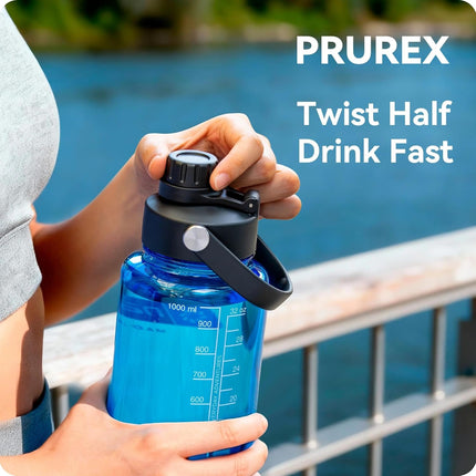 Spout Lid for Nalgene Sustain Tritan Water Bottle 32 Oz, Replacement Lid for Nalgene Wide Mouth, Water Bottle Caps with Ergonomic Handle, Dishwasher Safe & BPA-Free.