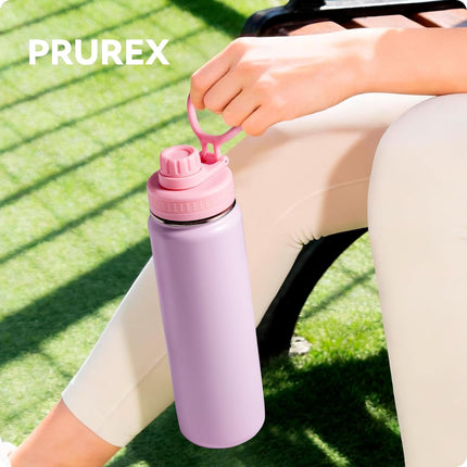 Spout Lid for Lululemon Sport Water Bottle 18/24/32/64 OZ & Clear Bottle 24/32 OZ, Water Bottle Replacement Lid with Ergonomic Handle, BPA-Free.