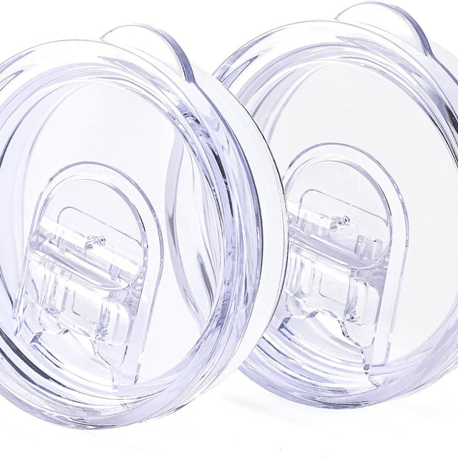2 Pack 20 oz Skinny Tumble Lids,Replacement Spill Proof Splash Resistant Sliding Cup Covers for 2.73" Inner DiameterTumbler,Straw Friendly,BPA Free.