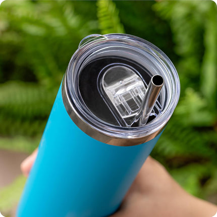 2 Pack 20 oz Skinny Tumble Lids,Replacement Spill Proof Splash Resistant Sliding Cup Covers for 2.73" Inner DiameterTumbler,Straw Friendly,BPA Free.