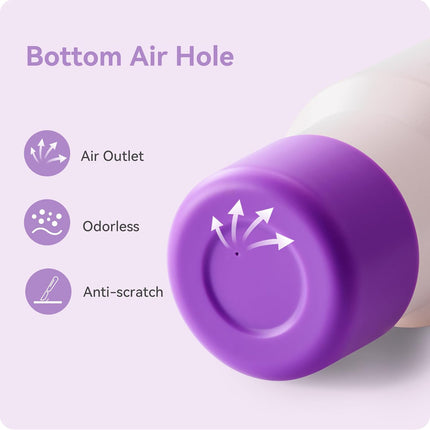 2Pack Silicone Boot Covers | Compatible with Hydro Flask Wide Mouth 20/24oz,Standard Mouth18/ 21/24oz,24oz Travel&2-20oz Water Bottles| 2.75-2.85" Base| Anti-Scratch & Noise Reduction.