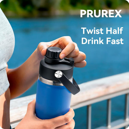 Lid for Hydro Flask Wide Mouth 12/16/18/20/32/40/64 Oz, Replacement Spout Lid Compatible with Hydro Flask Water Bottle, Chug Cap with Flexible Handle.