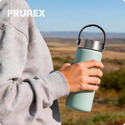 Replacement Lid for Simple Modern Wide Mouth 18oz 22oz 30oz, Water Bottle Lid with Ergonomic Handle, Stainless Steel & Leak - Proof.