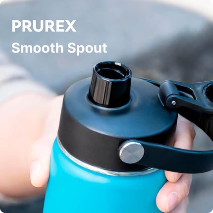 Replacement Chug Cap for ThermoFlask 14/1618/24/32/40 Oz Water Bottles, Wide Mouth Spout Lid, Dishwasher Safe - Ideal for Gym & Travel - Easy Sip.