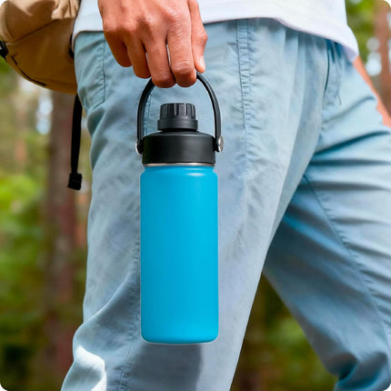 Replacement Chug Cap for ThermoFlask 14/1618/24/32/40 Oz Water Bottles, Wide Mouth Spout Lid, Dishwasher Safe - Ideal for Gym & Travel - Easy Sip.