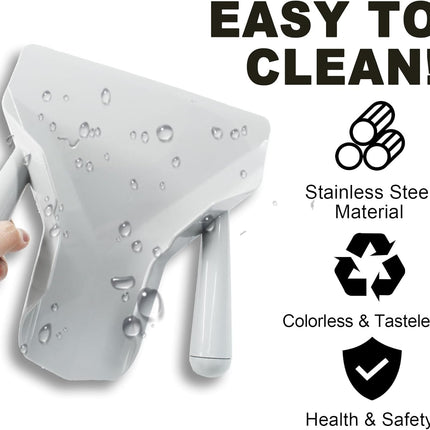 Biaungdo Polycarbonate French Fry Popcorn Scoop, French Fry Bagger, Quick Fill Tool for Bags & Boxes, Multipurpose Scooper for Food, Fries, Snacks, Desserts, Ice(Dual Handle).
