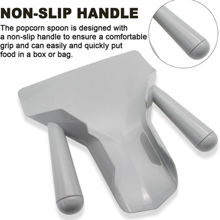 Biaungdo Polycarbonate French Fry Popcorn Scoop, French Fry Bagger, Quick Fill Tool for Bags & Boxes, Multipurpose Scooper for Food, Fries, Snacks, Desserts, Ice(Dual Handle).