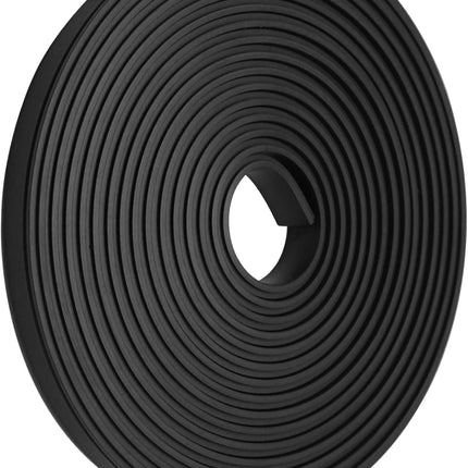 Biaungdo 134 Inch Flexible Shower Door Magnetic Strip, 1 Roll Insert Shower Door Replacement Seal Strip Waterproof Long Shower Door Strip for Framed Semi Framed Swinging Glass Shower Doors, Black.