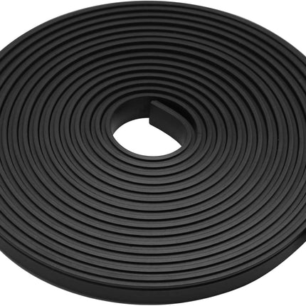 Biaungdo 134 Inch Flexible Shower Door Magnetic Strip, 1 Roll Insert Shower Door Replacement Seal Strip Waterproof Long Shower Door Strip for Framed Semi Framed Swinging Glass Shower Doors, Black.