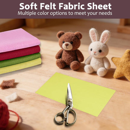 Biaungdo Yellow Felt Fabric Sheet, 18 x 36 Inch Wide 1mm Thick Felt Sheets, Soft Acrylic Craft Felts Liners for DIY Sewing Arts Crafts Drawer Jewelry Box.