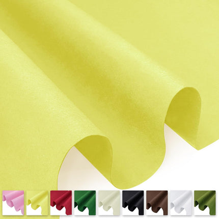Biaungdo Yellow Felt Fabric Sheet, 18 x 36 Inch Wide 1mm Thick Felt Sheets, Soft Acrylic Craft Felts Liners for DIY Sewing Arts Crafts Drawer Jewelry Box.
