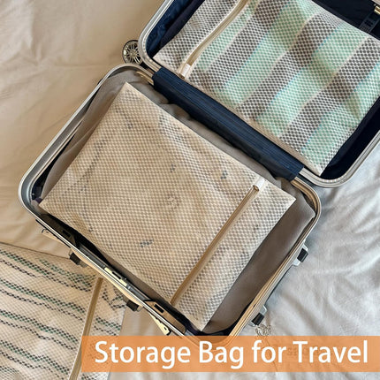 6 Pack Laundry Bag, Durable Honeycomb Mesh Laundry Bags Suitable for Delicate Clothes Washing (3 Large, 3 Medium) Beige.