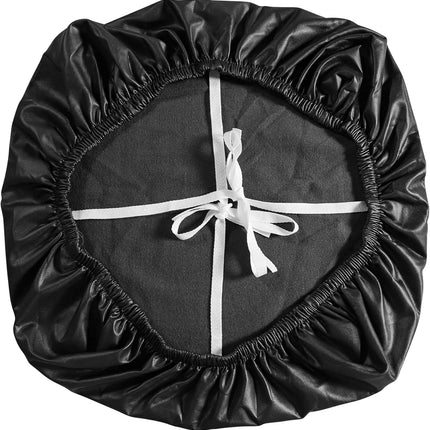 FORCHEER Office Chair seat Covers Leather Stretch Waterproof PU Computer Chair Seat Cushion Slipcovers-Black.