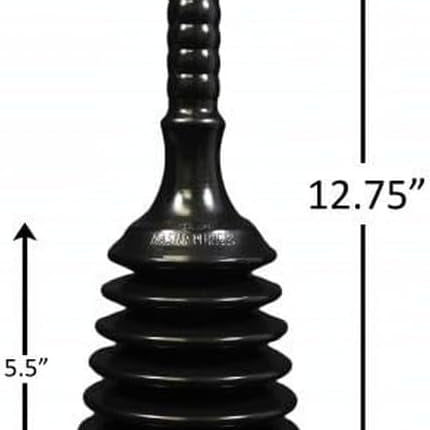 Master Plunger MPS4 Sink & Drain Plunger for Kitchen Sinks, Bathroom Sinks, Showers, and Bathtubs. Small and Strong Design with Large Bellows Commercial & Residential Use, Black.