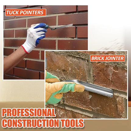 Biaungdo 3 Pack Tile Grout Masonry Mortar Bag & Brick Jointer & Tuck Pointers, Heavy Duty Piping Bags Grout Sealer Bag for Tile Installation(Blue).
