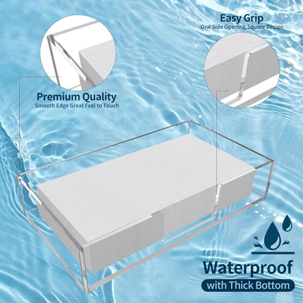 Acrylic Guest Towel Napkin Holder,Clear Bathroom Paper Hand Towels Storage Tray,Disposable Towel Holder for Bathroom,Kitchen,Parties,Weddings,Vertical Modern Napkin Dispenser for Home,Hotel,Office.