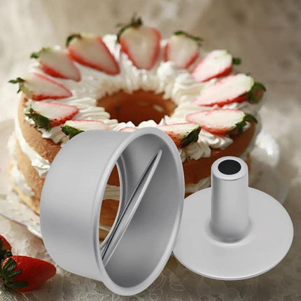 Cake Molds for Baking Bundle, 6 Inch Angel Food Cake Pan with Removable Bottom & 20Pcs Mini Tart Pans.