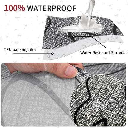 Waterproof Bar Stool Covers Rectangle Set of 4 Stretchable Patterned Seat Covers for Backless Barstools Washable.