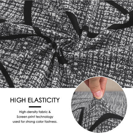 Waterproof Bar Stool Covers Rectangle Set of 4 Stretchable Patterned Seat Covers for Backless Barstools Washable.