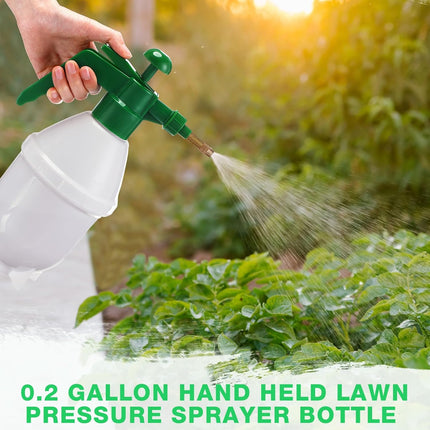 2 Pcs 27 oz Handheld Pump Spray Bottle Garden Mister Spray Bottles Lawn Pressure Hand Pump Sprayer with Adjustable Nozzle for Chemicals Watering Weeds Plants and Cleaning (Green).