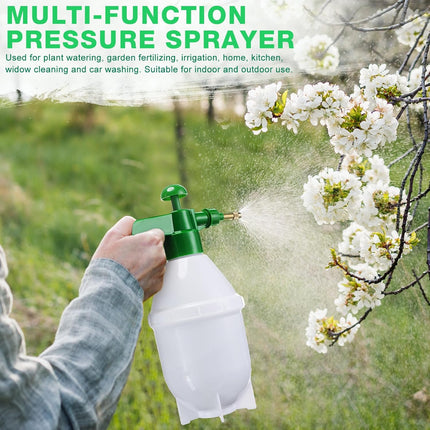 2 Pcs 27 oz Handheld Pump Spray Bottle Garden Mister Spray Bottles Lawn Pressure Hand Pump Sprayer with Adjustable Nozzle for Chemicals Watering Weeds Plants and Cleaning (Green).