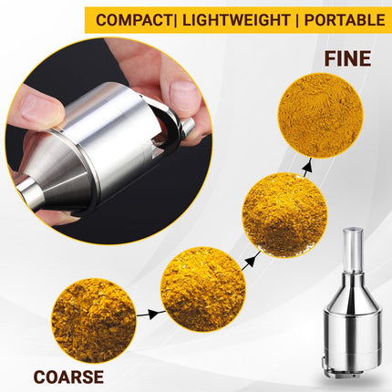 Kitchen Spice Grinder Set | Superfine Grinding | Precision Hand Mill for Consistent Coarse to Fine Grinds - Pepper Grinder Kit.
