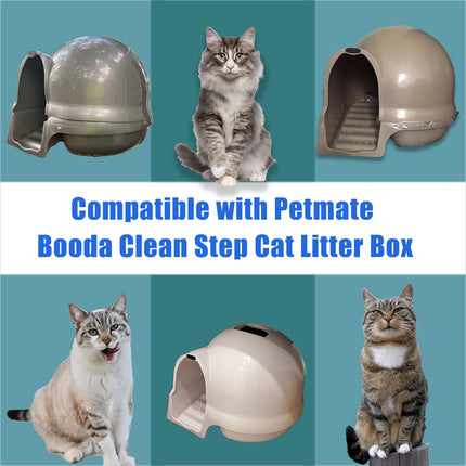 Carbon Filters Compatible with Petmate Booda Clean Step Cat Litter Box - Thickened and Durable Activated Charcoal Filters, Absorb Odors/Control Damp from Pets/Keep Home Fresh (6 Pack).