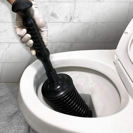 Master Plunger MP1600-TB 1.6 Gallon Low Flush Toilet Plunger with Funnel Nose Design. Tall Bucket included, Black.