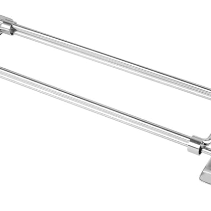 Safoner RV Shower Corner Storage Bar- Adjustable Stainless Steel Rod for Corner Shelves in Camper, Length 7.9-13.7 inches- RV Bathroom Organization Must Have Accessories (2 Pack.