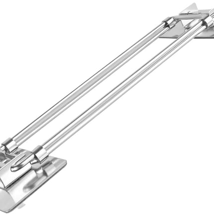 Safoner RV Shower Corner Storage Bar- Adjustable Stainless Steel Rod for Corner Shelves in Camper, Length 7.9-13.7 inches- RV Bathroom Organization Must Have Accessories (2 Pack.